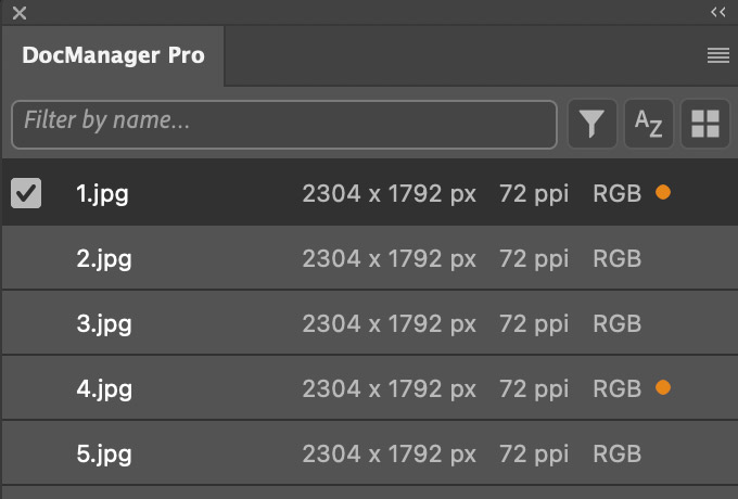 Improved display of document information in list view